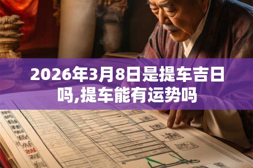 2026年3月8日是提车吉日吗,提车能有运势吗