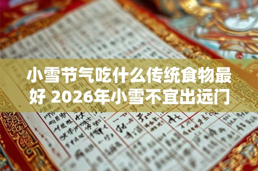 小雪节气吃什么传统食物最好 2026年小雪不宜出远门吗