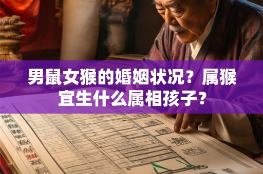 男鼠女猴的婚姻状况？属猴宜生什么属相孩子？