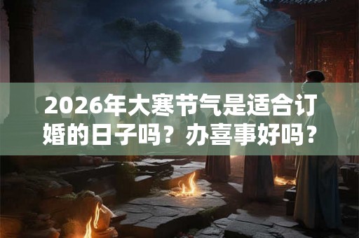 2026年大寒节气是适合订婚的日子吗？办喜事好吗？