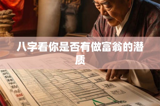 八字看你是否有做富翁的潜质 八字看你是否有做富翁的潜质