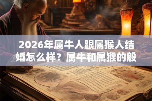 2026年属牛人跟属猴人结婚怎么样？属牛和属猴的般配吗？
