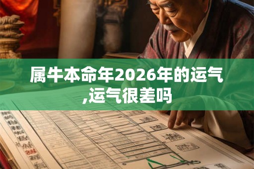 属牛本命年2026年的运气,运气很差吗 属牛本命年2026年的运气,运气很差吗