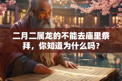 二月二属龙的不能去庙里祭拜，你知道为什么吗？