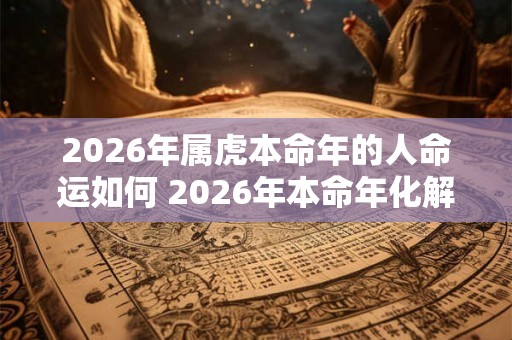 2026年属虎本命年的人命运如何 2026年本命年化解方法
