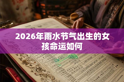 2026年雨水节气出生的女孩命运如何 2026年雨水节气出生的女孩命运如何