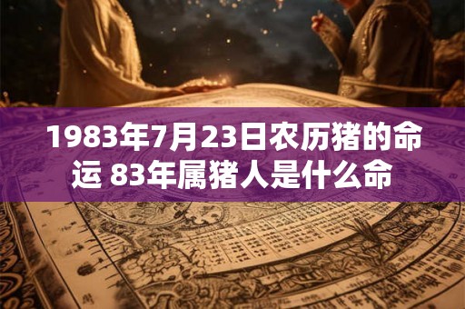 1983年7月23日农历猪的命运 83年属猪人是什么命 1983年7月23日农历猪的命运 83年属猪人是什么命