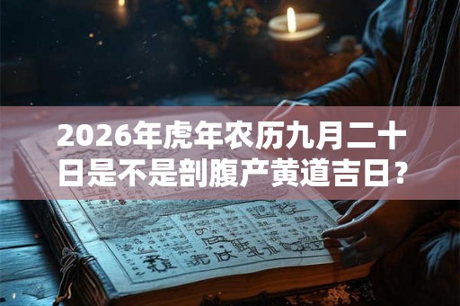2026年虎年农历九月二十日是不是剖腹产黄道吉日？