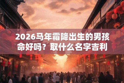 2026马年霜降出生的男孩命好吗?取什么名字吉利 2026马年霜降出生的男孩命好吗?取什么名字吉利