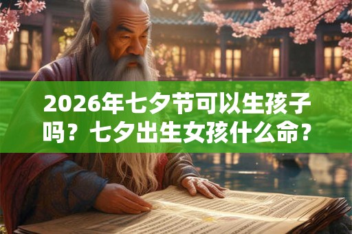 2026年七夕节可以生孩子吗？七夕出生女孩什么命？
