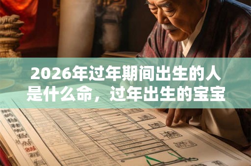 2026年过年期间出生的人是什么命，过年出生的宝宝好不好？