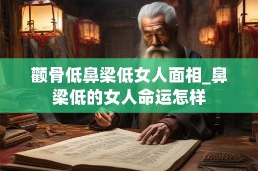 颧骨低鼻梁低女人面相_鼻梁低的女人命运怎样
