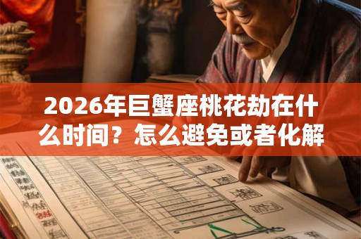 2026年巨蟹座桃花劫在什么时间？怎么避免或者化解？