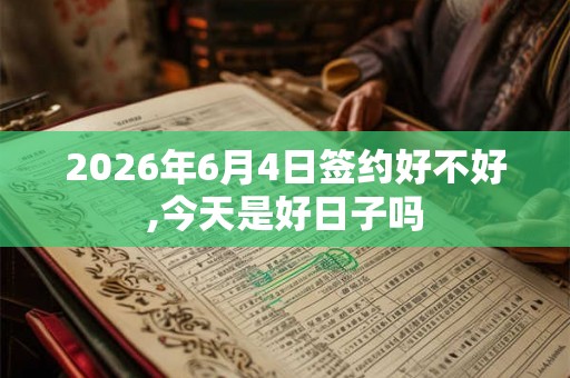 2026年6月4日签约好不好,今天是好日子吗 2026年6月4日签约好不好,今天是好日子吗