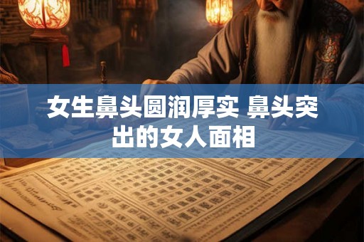 女生鼻头圆润厚实 鼻头突出的女人面相 女生鼻头圆润厚实 鼻头突出的女人面相