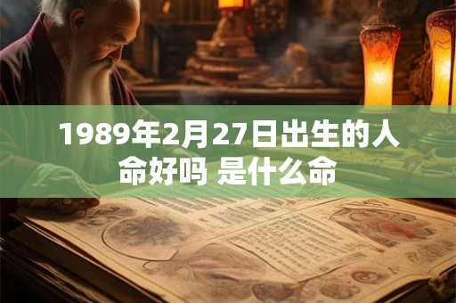 1989年2月27日出生的人命好吗 是什么命