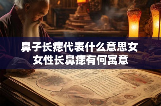 鼻子长痣代表什么意思女 女性长鼻痣有何寓意