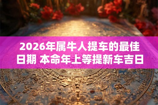2026年属牛人提车的最佳日期 本命年上等提新车吉日一览表