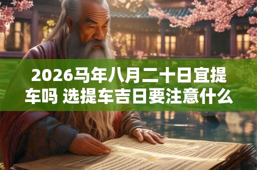 2026马年八月二十日宜提车吗 选提车吉日要注意什么