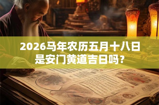 2026马年农历五月十八日是安门黄道吉日吗？