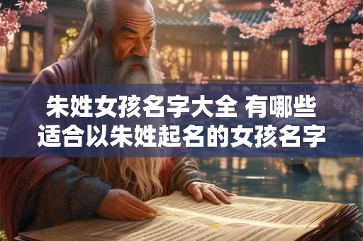 朱姓女孩名字大全 有哪些适合以朱姓起名的女孩名字