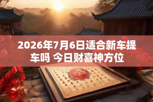2026年7月6日适合新车提车吗 今日财喜神方位