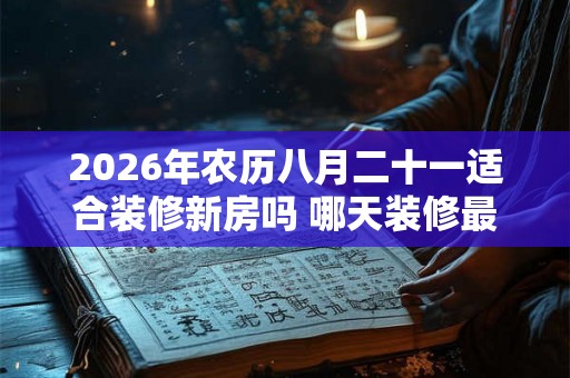2026年农历八月二十一适合装修新房吗 哪天装修最好