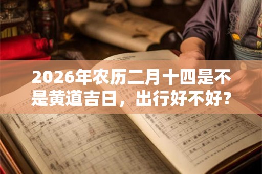 2026年农历二月十四是不是黄道吉日，出行好不好？