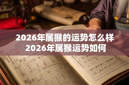 2026年属猴的运势怎么样 2026年属猴运势如何