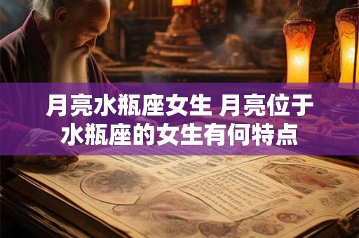 月亮水瓶座女生 月亮位于水瓶座的女生有何特点 月亮水瓶座女生 月亮位于水瓶座的女生有何特点