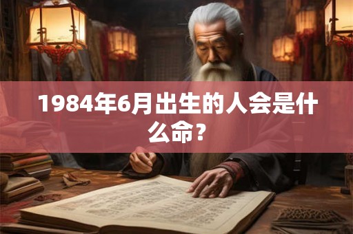 1984年6月出生的人会是什么命？