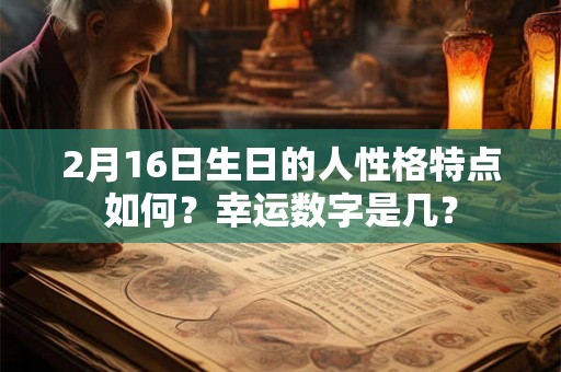 2月16日生日的人性格特点如何？幸运数字是几？