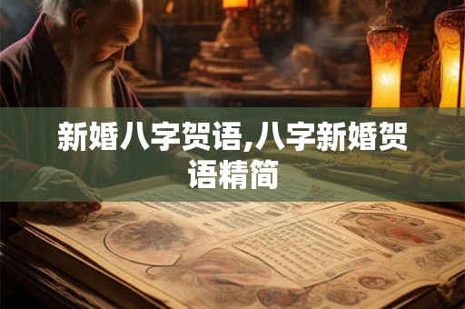 新婚八字贺语,八字新婚贺语精简