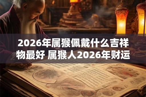 2026年属猴佩戴什么吉祥物最好 属猴人2026年财运如何