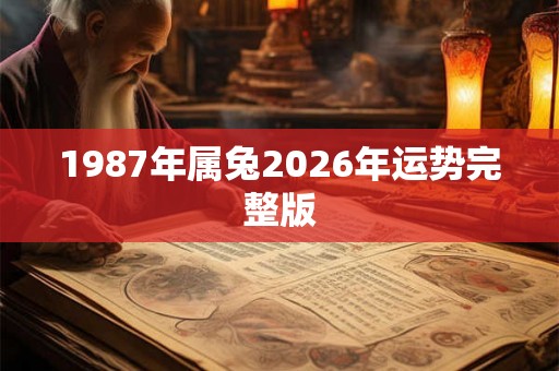 1987年属兔2026年运势完整版