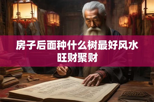 房子后面种什么树最好风水旺财聚财