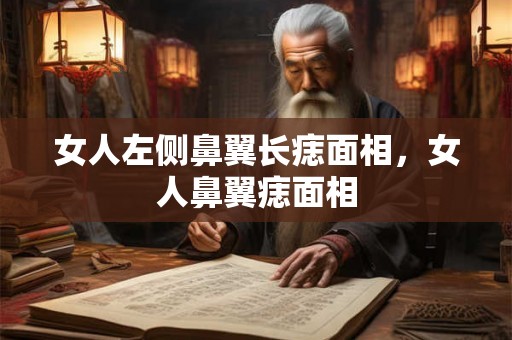 女人左侧鼻翼长痣面相，女人鼻翼痣面相