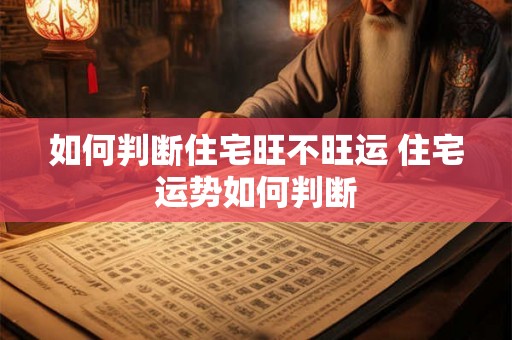 如何判断住宅旺不旺运 住宅运势如何判断