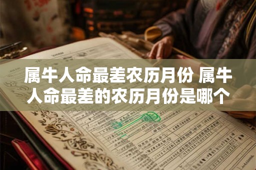 属牛人命最差农历月份 属牛人命最差的农历月份是哪个