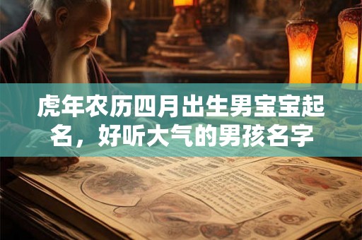 虎年农历四月出生男宝宝起名，好听大气的男孩名字