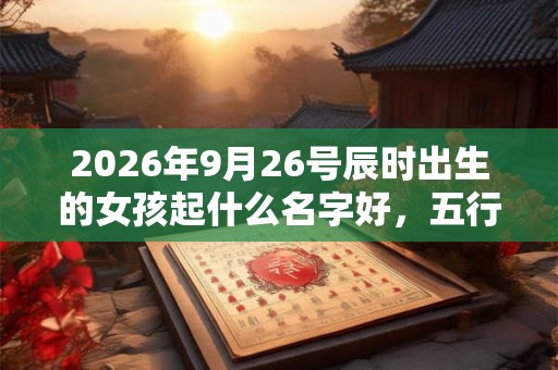 2026年9月26号辰时出生的女孩起什么名字好,五行属什么 2026年9月26号辰时出生的女孩起什么名字好,五行属什么