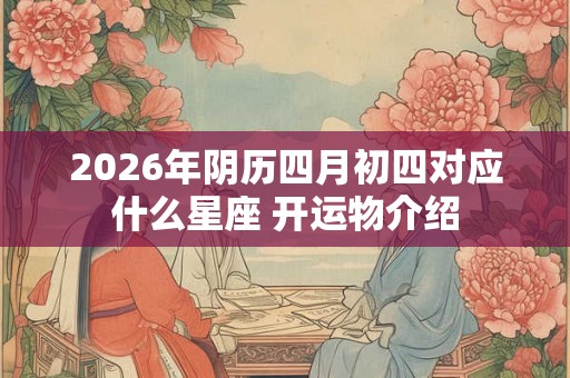 2026年阴历四月初四对应什么星座 开运物介绍