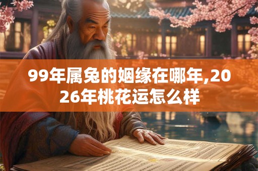 99年属兔的姻缘在哪年,2026年桃花运怎么样