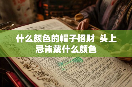 什么颜色的帽子招财 头上忌讳戴什么颜色 什么颜色的帽子招财 头上忌讳戴什么颜色