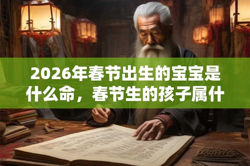 2026年春节出生的宝宝是什么命，春节生的孩子属什么？