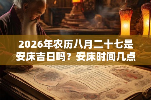2026年农历八月二十七是安床吉日吗？安床时间几点合适？