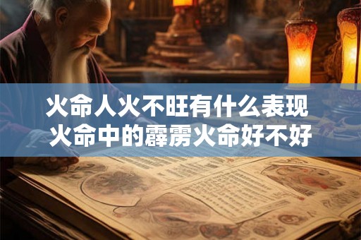 火命人火不旺有什么表现 火命中的霹雳火命好不好