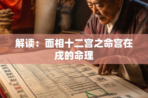 解读：面相十二宫之命宫在戌的命理