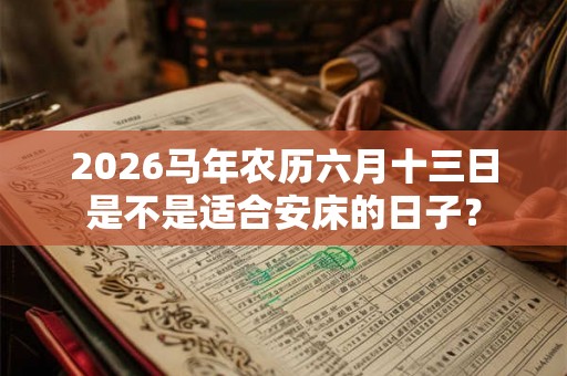 2026马年农历六月十三日是不是适合安床的日子? 2026马年农历六月十三日是不是适合安床的日子?