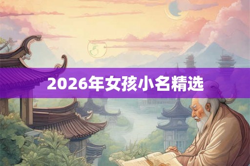 2026年女孩小名精选